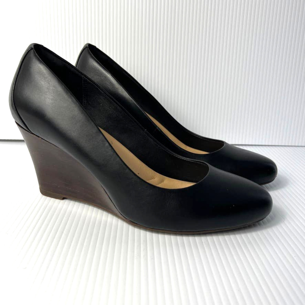 Clarks Black Wedge Heels